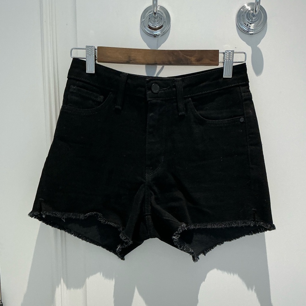 Just Black - Black Denim Shorts